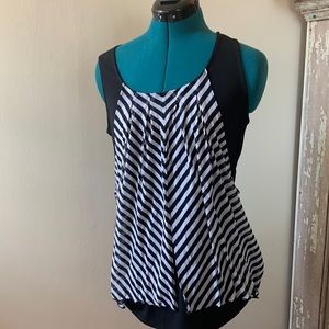 Alfani top with sheer overlay